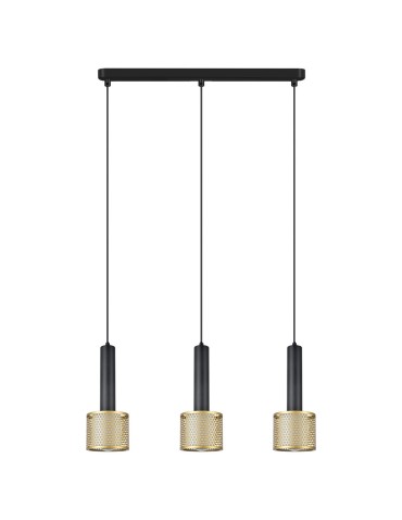 Light Prestige Lampa wisząca Amo czarno-złota 3xE27 LP-0702/3L GD