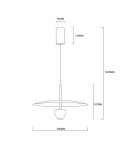 Light Prestige Lampa wisząca Ufo M czarna LED CCT LP-0408/1P M BK Light Prestige Lampa wisząca Ufo M czarna LED CCT LP-0408/1P M BK