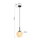 Light Prestige Lampa wisząca Dorado czarna 1xE14 LP-002/1P BK Light Prestige Lampa wisząca Dorado czarna 1xE14 LP-002/1P BK