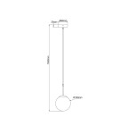 Light Prestige Lampa wisząca Dorado czarna 1xE14 LP-002/1P BK Light Prestige Lampa wisząca Dorado czarna 1xE14 LP-002/1P BK