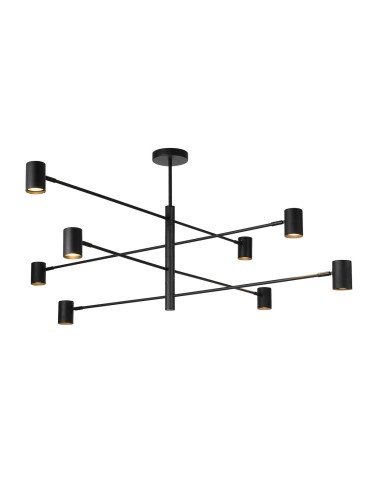 Light Prestige Lampa wisząca Snow 8 czarna 8xGU10 LP-731/8P BK