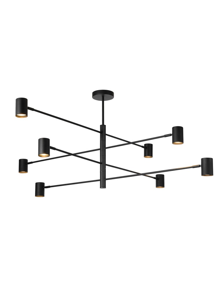 Light Prestige Lampa wisząca Snow 8 czarna 8xGU10 LP-731/8P BK Light Prestige Lampa wisząca Snow 8 czarna 8xGU10 LP-731/8P BK