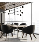 Light Prestige Lampa wisząca Snow 8 czarna 8xGU10 LP-731/8P BK Light Prestige Lampa wisząca Snow 8 czarna 8xGU10 LP-731/8P BK