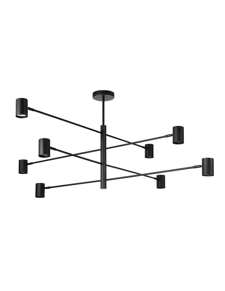 Light Prestige Lampa wisząca Snow 8 czarna 8xGU10 LP-731/8P BK Light Prestige Lampa wisząca Snow 8 czarna 8xGU10 LP-731/8P BK