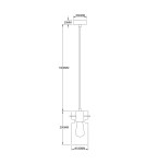 Light Prestige Pojedyncza lampa wisząca Nivio dymna 1xE27 LP-2811/1P AM Light Prestige Pojedyncza lampa wisząca Nivio dymna 1xE27 LP-2811/1P AM