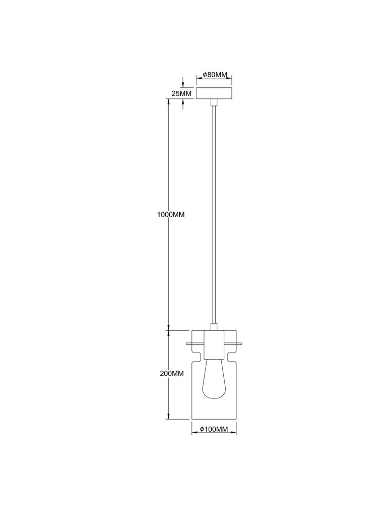 Light Prestige Pojedyncza lampa wisząca Nivio dymna 1xE27 LP-2811/1P AM Light Prestige Pojedyncza lampa wisząca Nivio dymna 1xE27 LP-2811/1P AM