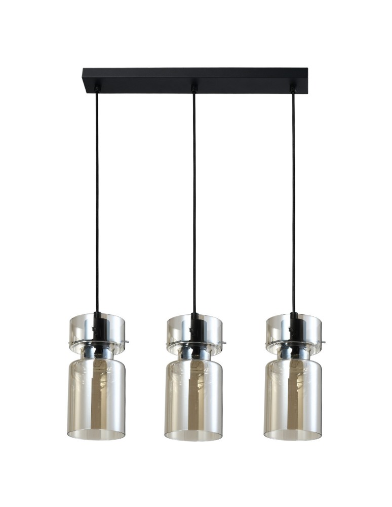 Light Prestige Potrójna lampa wisząca Nivio dymna 3xE27 LP-2811/3L AM Light Prestige Potrójna lampa wisząca Nivio dymna 3xE27 LP-2811/3L AM