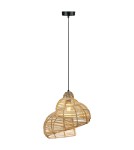 Light Prestige Ratanowa lampa wisząca Shella 40 cm jasne drewno 1xE27 LP-1806/1P 40cm Light Prestige Ratanowa lampa wisząca Shella 40 cm jasne drewno 1xE27 LP-1806/1P 40cm