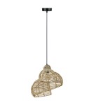 Light Prestige Ratanowa lampa wisząca Shella 40 cm jasne drewno 1xE27 LP-1806/1P 40cm Light Prestige Ratanowa lampa wisząca Shella 40 cm jasne drewno 1xE27 LP-1806/1P 40cm
