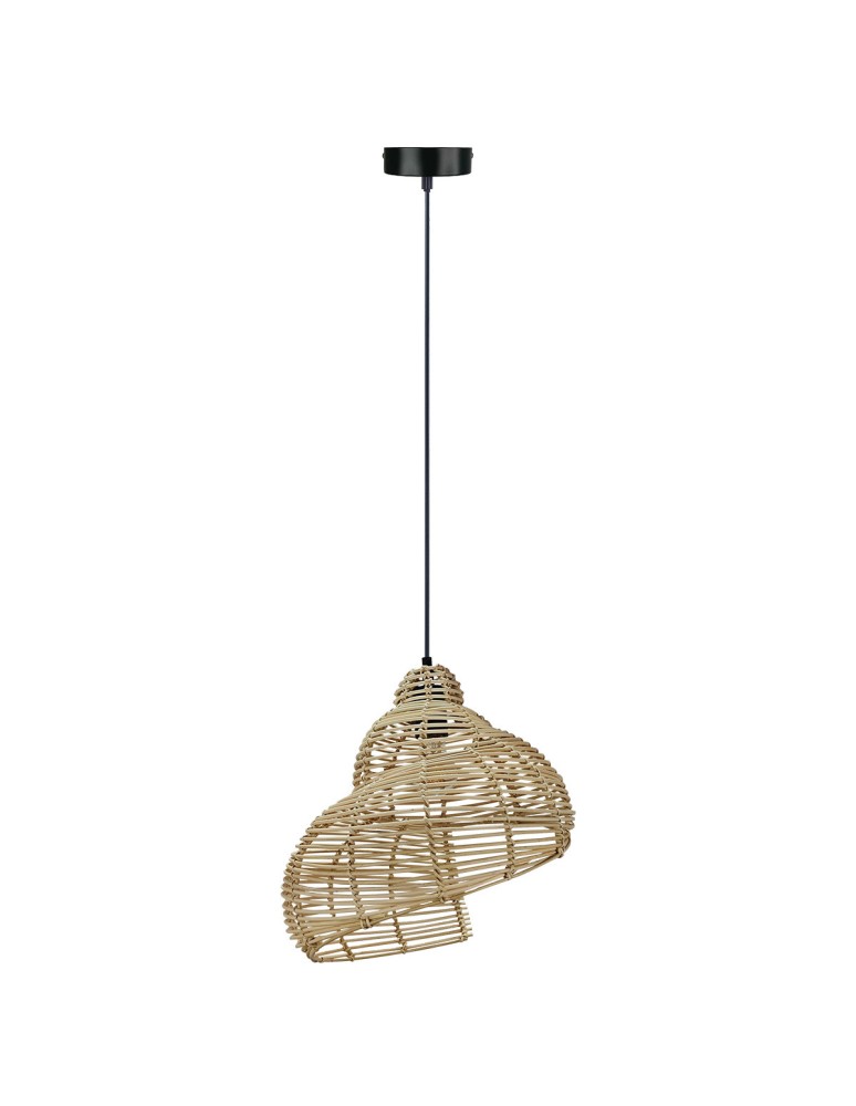 Light Prestige Ratanowa lampa wisząca Shella 40 cm jasne drewno 1xE27 LP-1806/1P 40cm Light Prestige Ratanowa lampa wisząca Shella 40 cm jasne drewno 1xE27 LP-1806/1P 40cm