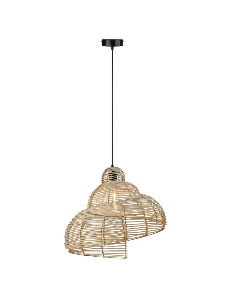 Light Prestige Ratanowa lampa wisząca Shella 60 cm jasne drewno 1xE27 LP-1806/1P 60cm