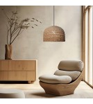 Light Prestige Ratanowa lampa wisząca Kanso 40 cm jasne drewno 1xE27 LP-2025/1P 40 cm Light Prestige Ratanowa lampa wisząca Kanso 40 cm jasne drewno 1xE27 LP-2025/1P 40 cm