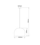 Light Prestige Ratanowa lampa wisząca Kanso 40 cm jasne drewno 1xE27 LP-2025/1P 40 cm Light Prestige Ratanowa lampa wisząca Kanso 40 cm jasne drewno 1xE27 LP-2025/1P 40 cm
