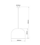 Lampy wiszące boho - Light Prestige Ratanowa lampa wisząca Kanso 50 cm jasne drewno 1xE27 LP-2025/1P 50 cm - product 5
