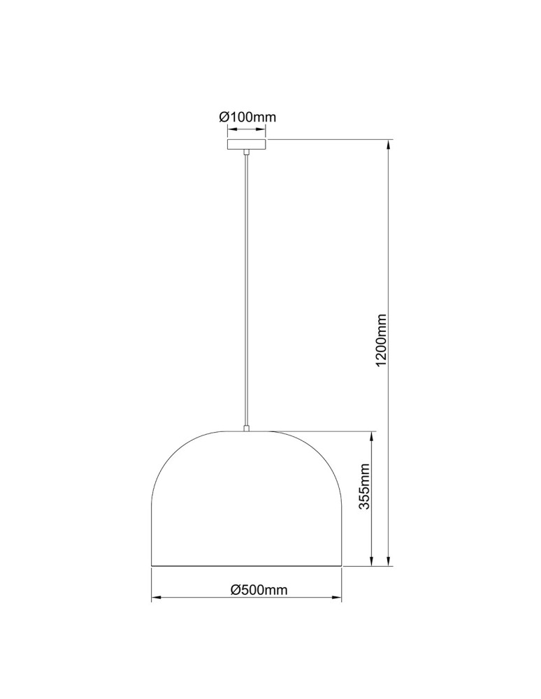 Light Prestige Ratanowa lampa wisząca Kanso 50 cm jasne drewno 1xE27 LP-2025/1P 50 cm