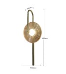 Kinkiety designerskie - Light Prestige Kinkiet Plato bursztynowy LED CCT LP-0301/1W AM - product 3