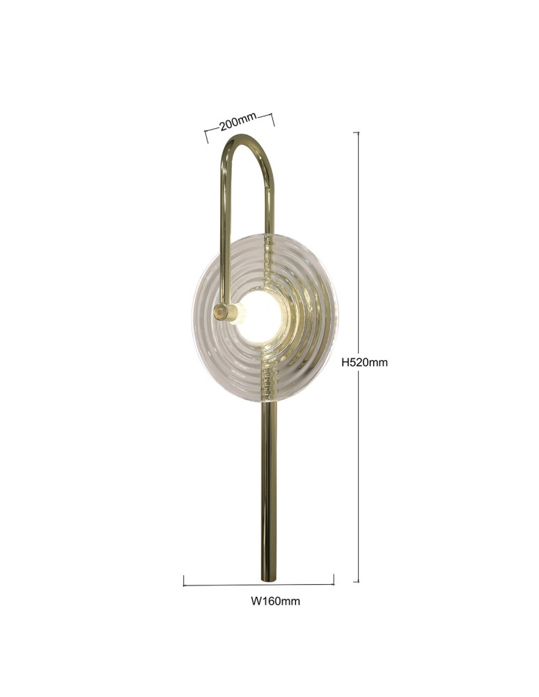Light Prestige Kinkiet Plato transparentny LED CCT LP-0301/1W TR Light Prestige Kinkiet Plato transparentny LED CCT LP-0301/1W TR