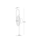 Light Prestige Kinkiet Plato transparentny LED CCT LP-0301/1W TR Light Prestige Kinkiet Plato transparentny LED CCT LP-0301/1W TR