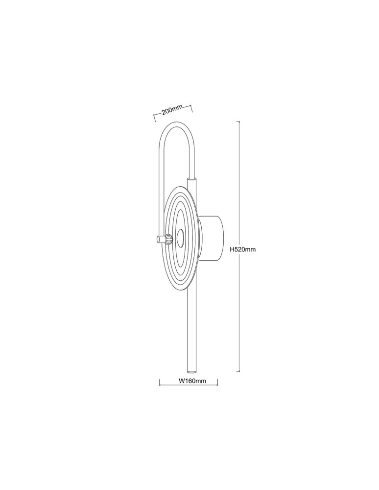 Light Prestige Kinkiet Plato transparentny LED CCT LP-0301/1W TR Light Prestige Kinkiet Plato transparentny LED CCT LP-0301/1W TR