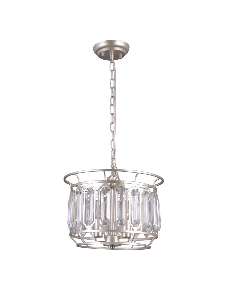Żyrandole glamour - ITALUX PRISCILLA Wisząca Srebrny 3xE14 PND-43388-3B - produkt kolory-swiatla.pl 1