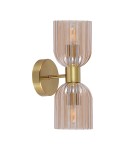 Light Prestige Podwójny kinkiet Piega bursztynowy 2xE14 LP-939/2W amber Light Prestige Podwójny kinkiet Piega bursztynowy 2xE14 LP-939/2W amber