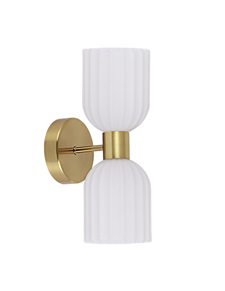 Light Prestige Podwójny kinkiet Piega biały 2xE14 LP-939/2W white