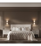 Kinkiety glamour - Light Prestige Podwójny kinkiet Piega biały 2xE14 LP-939/2W white - product 2