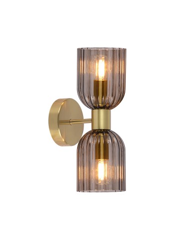 Light Prestige Podwójny kinkiet Piega dymny 2xE14 LP-939/2W smoked
