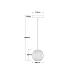 Lampy wiszące pojedyncze - Light Prestige Lampa wisząca Brillant 1 złota LED CCT LP-3303/1P GD - product 5