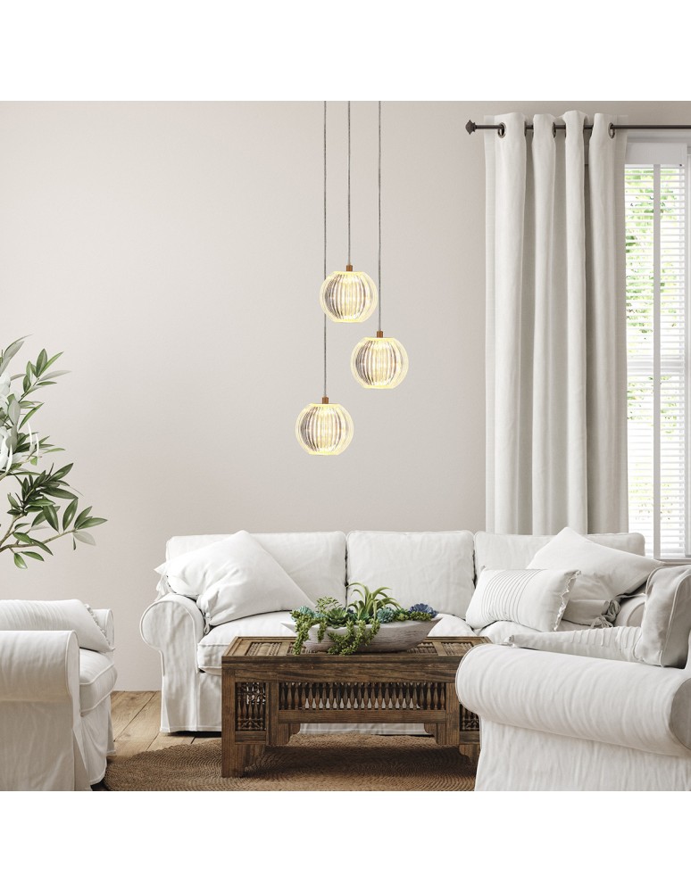 Light Prestige Lampa wisząca Brillant 3 złota LED CCT LP-3303/3P GD Light Prestige Lampa wisząca Brillant 3 złota LED CCT LP-3303/3P GD