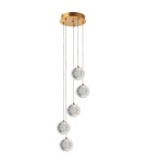 Light Prestige Lampa wisząca Brillant 5 złota LED CCT LP-3303/5P GD Light Prestige Lampa wisząca Brillant 5 złota LED CCT LP-3303/5P GD