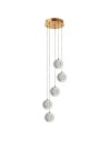 Light Prestige Lampa wisząca Brillant 5 złota LED CCT LP-3303/5P GD
