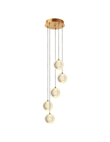Light Prestige Lampa wisząca Brillant 5 złota LED CCT LP-3303/5P GD - produkt 2