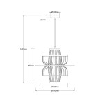 Light Prestige Rattanowa lampa wisząca Astra czarna 1xE27 LP-3110/1P BK Light Prestige Rattanowa lampa wisząca Astra czarna 1xE27 LP-3110/1P BK
