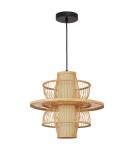 Lampy wiszące boho - Light Prestige Rattanowa lampa wisząca Astra naturalna 1xE27 LP-3110/1P NT - product 1