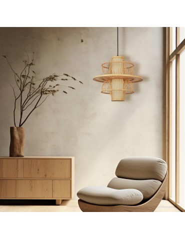 Light Prestige Rattanowa lampa wisząca Astra naturalna 1xE27 LP-3110/1P NT - produkt 2