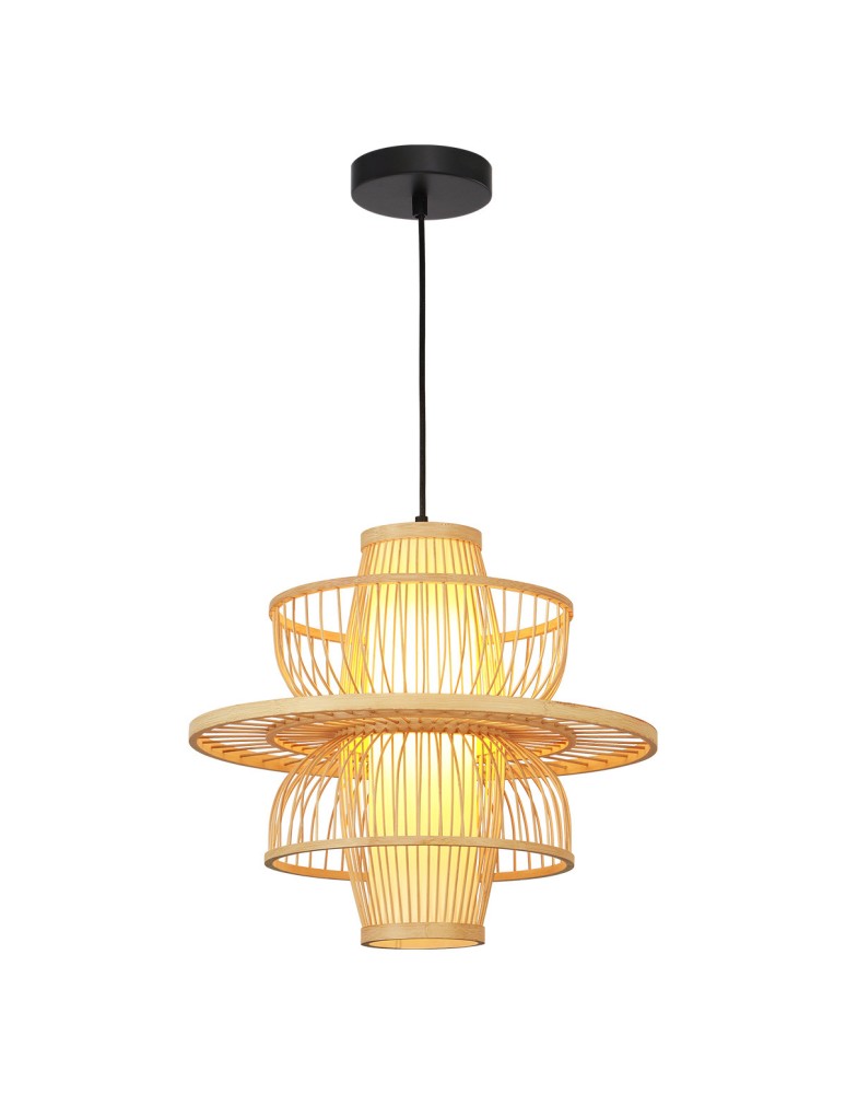 Light Prestige Rattanowa lampa wisząca Astra naturalna 1xE27 LP-3110/1P NT