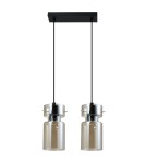 Lampy wiszące na listwie - Light Prestige Podwójna lampa wisząca Nivio dymna 2xE27 LP-2811/2L AM - product 1