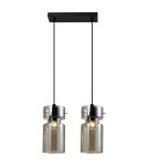 Lampy wiszące na listwie - Light Prestige Podwójna lampa wisząca Nivio dymna 2xE27 LP-2811/2L AM - product 3