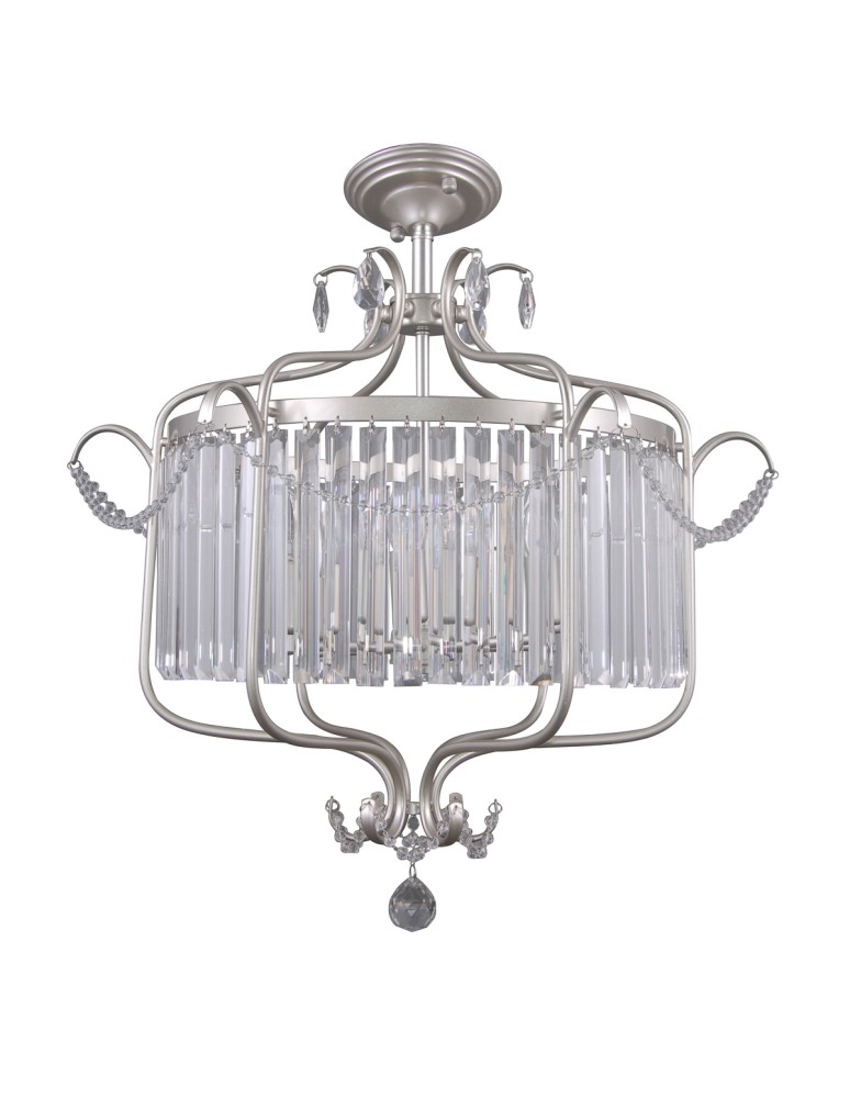 Lampy sufitowe - ITALUX RINALDO Sufitowa Srebrny 6xE14 PNPL-33057-6B-CH.S - produkt kolory-swiatla.pl 1