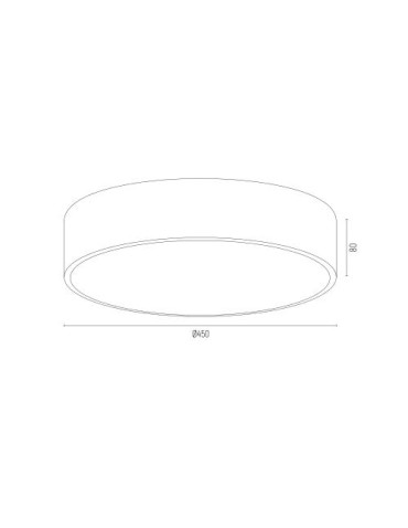Argon DARLING 1188 plafon 3 pł. (duży) biały 3 X E27 max. 15W stal lakierowana + szkło - produkt 2