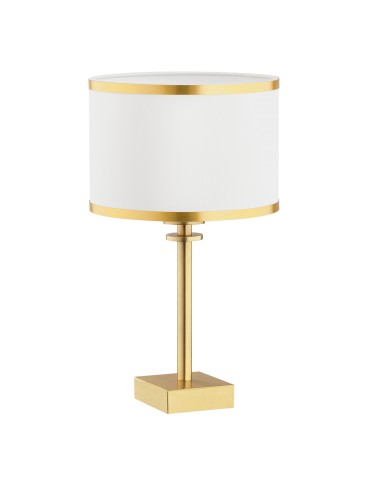 Argon ABBANO lampa stołowa 1 pł. 1x15W (max) śmietankowy ze złotym paskiem mosiądz szczotkowany 8029 - produkt 2