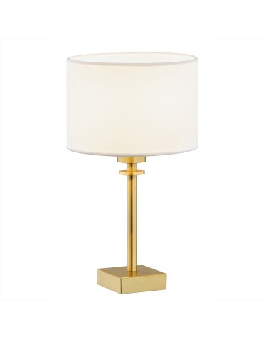 Argon ABBANO lampa stołowa 1 pł. 1x15W (max) biały mosiądz szczotkowany 8047
