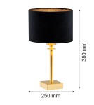 Argon ABBANO lampa stołowa 1 pł. 1x15W (max) czarny mosiądz szczotkowany 8049 Argon ABBANO lampa stołowa 1 pł. 1x15W (max) czarny mosiądz szczotkowany 8049