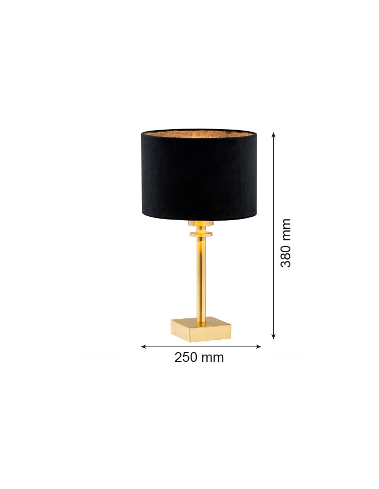 Argon ABBANO lampa stołowa 1 pł. 1x15W (max) czarny mosiądz szczotkowany 8049 Argon ABBANO lampa stołowa 1 pł. 1x15W (max) czarny mosiądz szczotkowany 8049