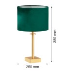 Argon ABBANO lampa stołowa 1 pł. 1x15W (max) zielony mosiądz szczotkowany 8106 Argon ABBANO lampa stołowa 1 pł. 1x15W (max) zielony mosiądz szczotkowany 8106