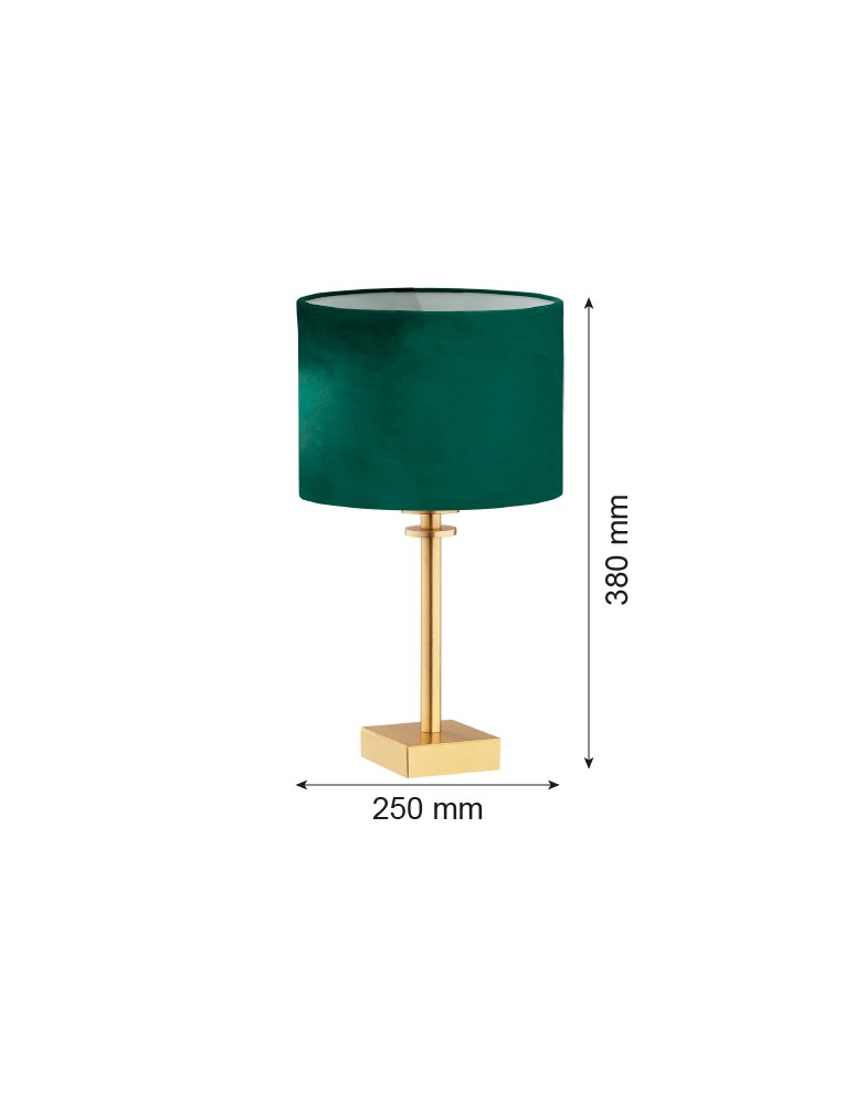 Argon ABBANO lampa stołowa 1 pł. 1x15W (max) zielony mosiądz szczotkowany 8106 Argon ABBANO lampa stołowa 1 pł. 1x15W (max) zielony mosiądz szczotkowany 8106