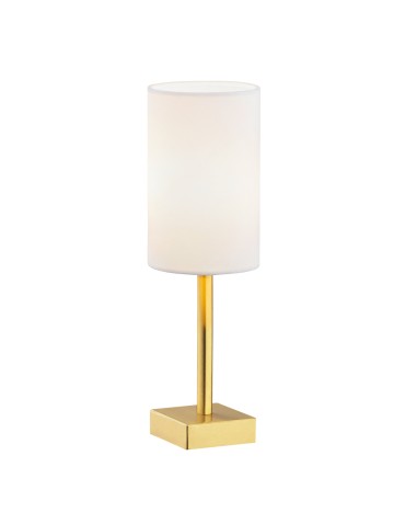 Argon ABRUZZO lampa stołowa 1 pł. 1x7W (max) biały mosiądz szczotkowany 8030