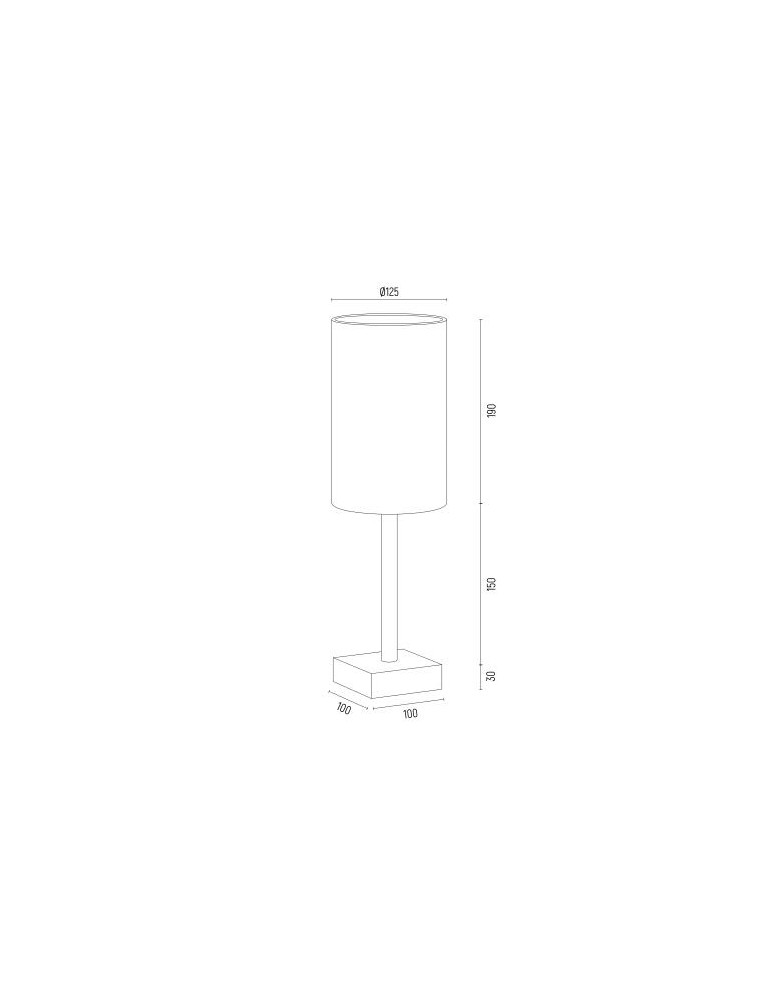Argon ABRUZZO lampa stołowa 1 pł. 1x7W (max) biały mosiądz szczotkowany 8030