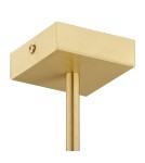 Żyrandole w stylu Hampton - Argon ABRUZZO żyrandol 5 pł. 5x7W (max) biały mosiądz szczotkowany 2134 - product 5